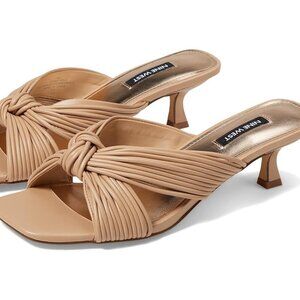 NINE WEST Dafidil3 Womens Faux Leather Slip-On Strappy Sandals